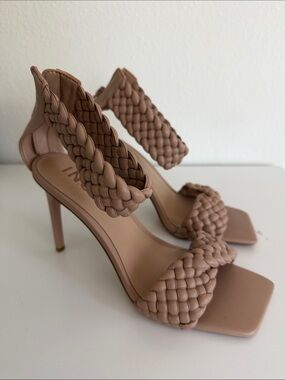INC Braided Strappy High Heel Sandals